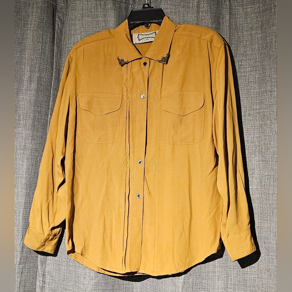 Hype Blouse Longsleeve Mustard Yellow Color Womens Size S